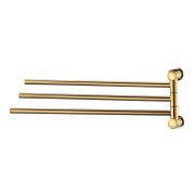 K-1033POLISHED GOLD Держатель полотенец тройной
