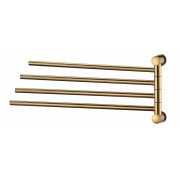 K-1034POLISHED GOLD Держатель полотенец четверной