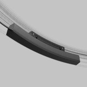 Slim Magnetic Блок питания 100W для радиусного шинопровода черный Ø 800mm 95055/00