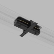 Коннектор прямой для однофазного встраиваемого шинопровода черный TRCM-1-I-BK